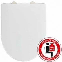 WENKO Abattant WC Exclusif No. 9, Abattant WC Adapté à Keramag Icon 4U Et à La Céramique Standard, Avec Frein De Chute, Fixation Fix-Clip, Duroplast, Blanc 8 WENKO Abattant WC Exclusif No. 9, Abattant WC Adapté à Keramag Icon 4U Et à La Céramique Standard, Avec Frein De Chute, Fixation Fix-Clip, Duroplast, Blanc -WENKO Soldes 34038508 2