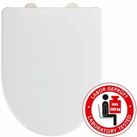 WENKO Abattant WC Exclusif No. 9, Abattant WC Adapté à Keramag Icon 4U Et à La Céramique Standard, Avec Frein De Chute, Fixation Fix-Clip, Duroplast, Blanc 4 WENKO Abattant WC Exclusif No. 9, Abattant WC Adapté à Keramag Icon 4U Et à La Céramique Standard, Avec Frein De Chute, Fixation Fix-Clip, Duroplast, Blanc – Image 2