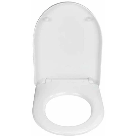 WENKO Abattant WC Exclusif No. 9, Abattant WC Adapté à Keramag Icon 4U Et à La Céramique Standard, Avec Frein De Chute, Fixation Fix-Clip, Duroplast, Blanc 6 WENKO Abattant WC Exclusif No. 9, Abattant WC Adapté à Keramag Icon 4U Et à La Céramique Standard, Avec Frein De Chute, Fixation Fix-Clip, Duroplast, Blanc – Image 4