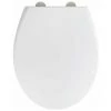 WENKO Abattant WC Avec Frein De Chute Premium Ikaria, Abattant WC Clipsable Fixation Inox, Duroplast Antibactérien, 37x44,5 Cm, Blanc Mat 2 WENKO Abattant WC Avec Frein De Chute Premium Ikaria, Abattant WC Clipsable Fixation Inox, Duroplast Antibactérien, 37x44,5 Cm, Blanc Mat -WENKO Soldes 34038512 1