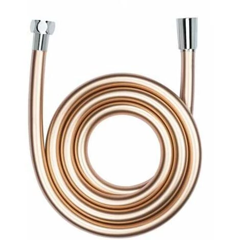 WENKO Flexible De Douche Design, Tuyau De Douche Avec Gainage Protection Anti-torsion, Embout Universel 1/2", Plastique De Haute Qualité, Longueur 175 Cm, Finition Rose Cuivrée 3 WENKO Flexible De Douche Design, Tuyau De Douche Avec Gainage Protection Anti-torsion, Embout Universel 1/2", Plastique De Haute Qualité, Longueur 175 Cm, Finition Rose Cuivrée