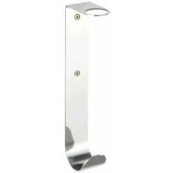 WENKO Distributeur Savon Liquide Mural Telde, Fixation Sans Perçage "Turbo Loc", Avec Crochet Porte Serviette, Acier Inox, 3,4x22x7,5 Cm, Brillant