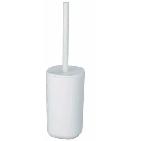 WENKO Brosse WC Davos, Design Fermé, Brosse WC Noire, Plastique Sans BPA, Ø 9,5x35 Cm, Blanc Mat 3 WENKO Brosse WC Davos, Design Fermé, Brosse WC Noire, Plastique Sans BPA, Ø 9,5x35 Cm, Blanc Mat