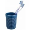 WENKO Porte Brosse à Dent Sada, Gobelet Salle De Bain Céramique, Pot Brosse à Dent Design Avec Surface Structurée, Céramique Haut De Gamme, Ø 8x10 Cm, Bleu Marine 1 WENKO Porte Brosse à Dent Sada, Gobelet Salle De Bain Céramique, Pot Brosse à Dent Design Avec Surface Structurée, Céramique Haut De Gamme, Ø 8x10 Cm, Bleu Marine -WENKO Soldes 34038618 1