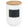 WENKO Boite De Conservation Waia, Avec Couvercle Hermétique En Bambou, Conservation Vrac, Avec étiquette Ardoise, Capacité 1,5L, Céramique - Bambou, Ø 12,5x18,5 Cm, Blanc - Marron 1 WENKO Boite De Conservation Waia, Avec Couvercle Hermétique En Bambou, Conservation Vrac, Avec étiquette Ardoise, Capacité 1,5L, Céramique - Bambou, Ø 12,5x18,5 Cm, Blanc - Marron -WENKO Soldes 34038640 1