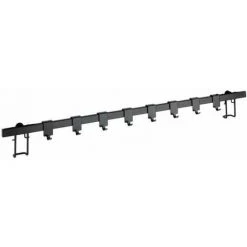 WENKO Barre De Crédence Cuisine Gala, Porte Ustensiles De Cuisine Mural Avec 8 Crochets De Suspension, Fixation Sans Perçage Avec Adaptateur Turbo-Loc® Inclus, Acier, 60x4x2,5 Cm, Noir Mat 8 WENKO Barre De Crédence Cuisine Gala, Porte Ustensiles De Cuisine Mural Avec 8 Crochets De Suspension, Fixation Sans Perçage Avec Adaptateur Turbo-Loc® Inclus, Acier, 60x4x2,5 Cm, Noir Mat -WENKO Soldes 34038667 2