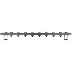 WENKO Barre De Crédence Cuisine Gala, Porte Ustensiles De Cuisine Mural Avec 8 Crochets De Suspension, Fixation Sans Perçage Avec Adaptateur Turbo-Loc® Inclus, Acier, 60x4x2,5 Cm, Noir Mat 9 WENKO Barre De Crédence Cuisine Gala, Porte Ustensiles De Cuisine Mural Avec 8 Crochets De Suspension, Fixation Sans Perçage Avec Adaptateur Turbo-Loc® Inclus, Acier, 60x4x2,5 Cm, Noir Mat -WENKO Soldes 34038667 3