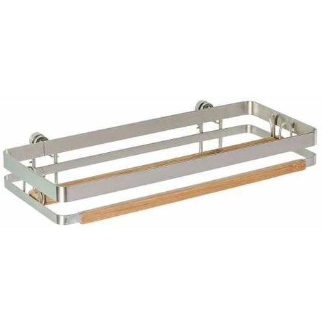 WENKO Porte Essuie-tout Mural Sans Perçage Premium, Porte Sopalin Mural Fixation Sans Perçage Avec Adaptateur Turbo-Loc® Inclus, Acier - Bambou, 30,5x7x1,5 Cm, Brillant - Marron 3 WENKO Porte Essuie-tout Mural Sans Perçage Premium, Porte Sopalin Mural Fixation Sans Perçage Avec Adaptateur Turbo-Loc® Inclus, Acier - Bambou, 30,5x7x1,5 Cm, Brillant - Marron