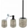 WENKO Set Accessoires Salle De Bain, Gobelet Brosse à Dent, Distributeur Savon Liquide, Brosse WC Noir, Fedio, Céramique Dorée 2 WENKO Set Accessoires Salle De Bain, Gobelet Brosse à Dent, Distributeur Savon Liquide, Brosse WC Noir, Fedio, Céramique Dorée -WENKO Soldes 34038687 1