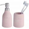 WENKO Set Accessoires Salle De Bain, Gobelet Brosse à Dent, Distributeur Savon Liquide, The Collection, Rose 1 WENKO Set Accessoires Salle De Bain, Gobelet Brosse à Dent, Distributeur Savon Liquide, The Collection, Rose -WENKO Soldes 34038711 1
