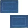 WENKO Tapis Salle De Bain, Bleu Coton, 50x70 Cm, Paradise, Lot De 2 2 WENKO Tapis Salle De Bain, Bleu Coton, 50x70 Cm, Paradise, Lot De 2 -WENKO Soldes 34038712 1