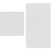 WENKO Tapis Antidérapant Baignoire Et Tapis De Douche Antidérapant, Mirasol, Blanc, Lot De 2 -WENKO Soldes 34038713 1
