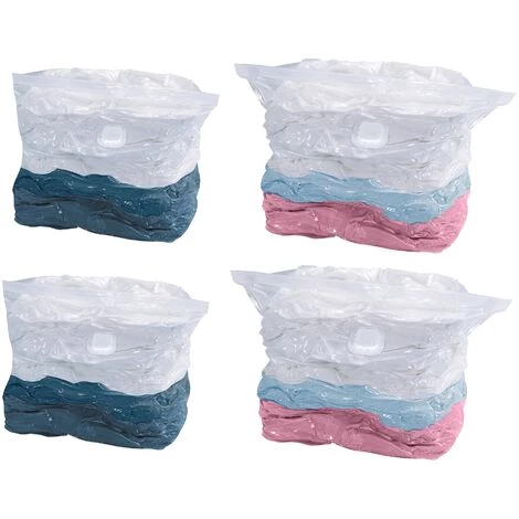 WENKO Housse De Rangement Sous Vide, Sac Rangement Sous Vide, Lot De 4, 70x100x35cm Et 50x60x35 3 WENKO Housse De Rangement Sous Vide, Sac Rangement Sous Vide, Lot De 4, 70x100x35cm Et 50x60x35