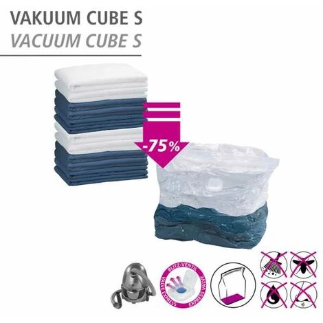 WENKO Housse De Rangement Sous Vide, Sac Rangement Sous Vide, Lot De 4, 70x100x35cm Et 50x60x35 4 WENKO Housse De Rangement Sous Vide, Sac Rangement Sous Vide, Lot De 4, 70x100x35cm Et 50x60x35 – Image 2