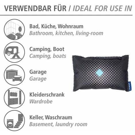 WENKO Coussin Déshumidificateur, Absorbeur D'humidité, 350g, Lot De 3 7 WENKO Coussin Déshumidificateur, Absorbeur D'humidité, 350g, Lot De 3 – Image 5