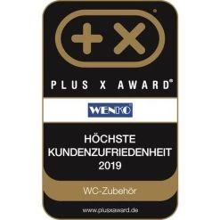 WENKO Combiné WC 2en1, Distributeur Papier Toilette Et Brosse WC Noir, Parus, Acier Inox, Lot De 2 éponges Offertes 11 WENKO Combiné WC 2en1, Distributeur Papier Toilette Et Brosse WC Noir, Parus, Acier Inox, Lot De 2 éponges Offertes -WENKO Soldes 34038757 5