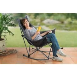 WENKO Fauteuil à Bascule Pliant -WENKO Soldes 34038761 3