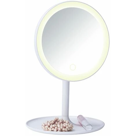 WENKO Miroir LED à Poser Turro - 18 X 28 X 18 - Blanc 3 WENKO Miroir LED à Poser Turro - 18 X 28 X 18 - Blanc