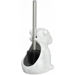 WENKO Brosse WC Bulldog En Céramique - 15 X 69 X 20 - Blanc -WENKO Soldes 34058702 4