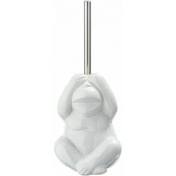 WENKO Brosse WC Monkey Dark En Céramique - 15 X 69 X 20 - Blanc 7 WENKO Brosse WC Monkey Dark En Céramique - 15 X 69 X 20 - Blanc -WENKO Soldes 34058704 2