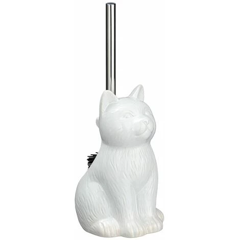 WENKO Brosse WC Cat En Céramique - 14 X 22 X 17 - Blanc 3 WENKO Brosse WC Cat En Céramique - 14 X 22 X 17 - Blanc