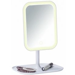 WENKO Miroir LED à Poser Bertiolo - 21 X 30 X 16.5 - Blanc -WENKO Soldes 34058711 4