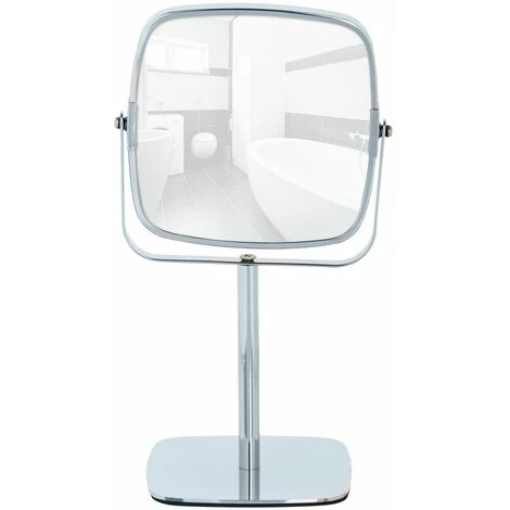 WENKO Miroir Sur Pied Kare - 17 X 29.5x 13 - Argent 4 WENKO Miroir Sur Pied Kare - 17 X 29.5x 13 - Argent – Image 2
