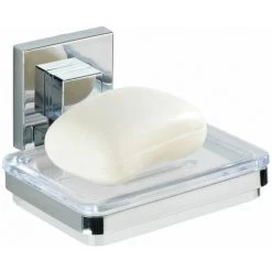 WENKO Porte-savon En Acier Inox Quadro - 12 X 6.5 X 12 - Argent 8 WENKO Porte-savon En Acier Inox Quadro - 12 X 6.5 X 12 - Argent -WENKO Soldes 34083984 3