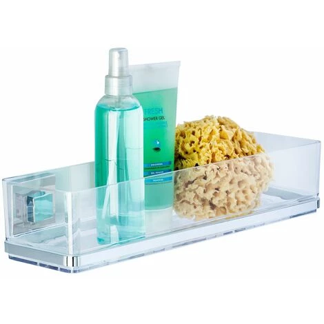 WENKO Etagère Maxi En Acier Inox Quadro - 38.5 X 8.5 X 14.5 - Transparent 6 WENKO Etagère Maxi En Acier Inox Quadro - 38.5 X 8.5 X 14.5 - Transparent – Image 4