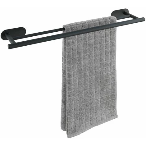 WENKO Barre Porte-serviettes Duo Orea En Acier Inox - 59.5 X 4.5 X 12 - Argent 6 WENKO Barre Porte-serviettes Duo Orea En Acier Inox - 59.5 X 4.5 X 12 - Argent – Image 4