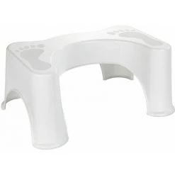 WENKO Tabouret Pour Toilette Secura - 48 X 20.5 X 33.5 - Blanc