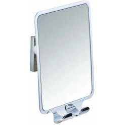 WENKO Miroir Anti-buée Quadro - 14 X 19.5 X 8 - Argent