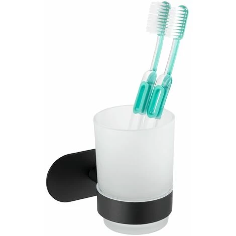 WENKO Porte-gobelet Uno Orea En Acier Inox - 10 X 9.5 X 10 - Noir 5 WENKO Porte-gobelet Uno Orea En Acier Inox - 10 X 9.5 X 10 - Noir – Image 3