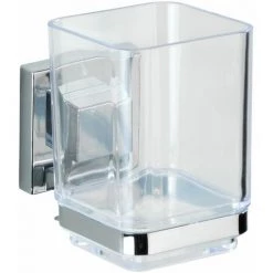 WENKO Gobelet Quadro - 7.5 X 10 X 10 - Argent