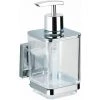 WENKO Distributeur De Savon En Acier Inox Quadro - 7.5 X 16 X 10 - Argent