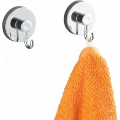 WENKO Lot De 2 Crochets Brillant - 6 X 6.7 X 5 - Argent -WENKO Soldes 34084025 4