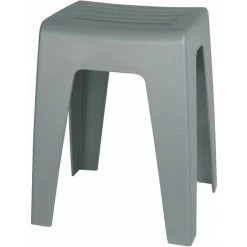 WENKO Tabouret Pour Salle De Bain Kumba - 38 X 47 X 32 - Gris
