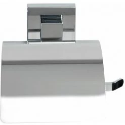 WENKO Dérouleur De Papier WC Avec Couvercle En Acier Inox Quadro - 13 X 11.5 X 14 - Argent -WENKO Soldes 34084041 3