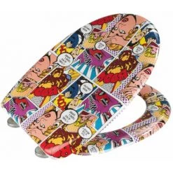 WENKO Abattant WC Pop-Art - 38 X 45 - Rouge 7 WENKO Abattant WC Pop-Art - 38 X 45 - Rouge -WENKO Soldes 34084043 3