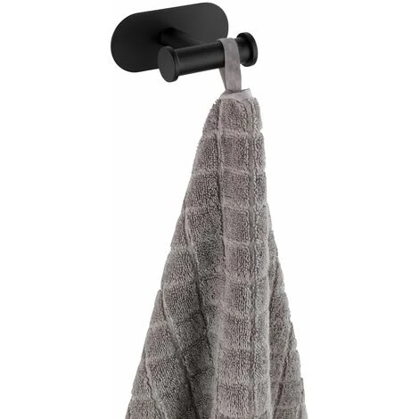 WENKO Crochet Duo Orea En Acier Inox - 10 X 4.5 X 6.5 - Noir 6 WENKO Crochet Duo Orea En Acier Inox - 10 X 4.5 X 6.5 - Noir – Image 4