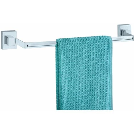 WENKO Barre Porte-serviettes Quadro - 60.5 X 6 X 5 - Argent 4 WENKO Barre Porte-serviettes Quadro - 60.5 X 6 X 5 - Argent – Image 2