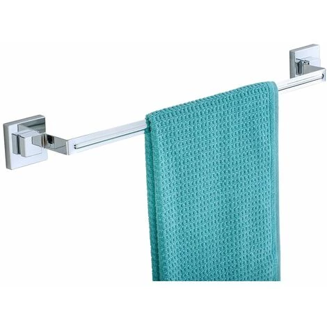 WENKO Barre Porte-serviettes Quadro - 60.5 X 6 X 5 - Argent 5 WENKO Barre Porte-serviettes Quadro - 60.5 X 6 X 5 - Argent – Image 3