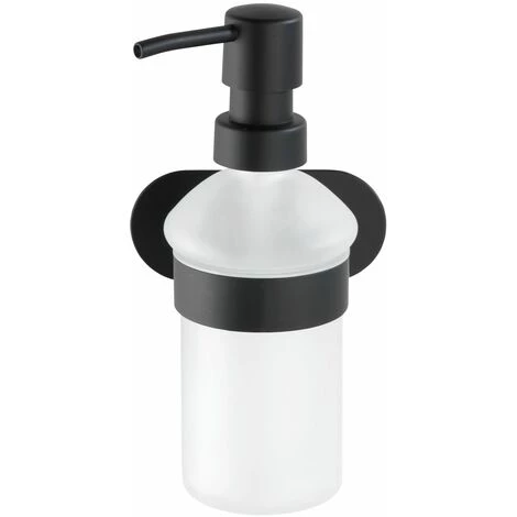 WENKO Distributeur De Savon En Acier Inox - 10 X 16.5 X 10.5 - Noir 4 WENKO Distributeur De Savon En Acier Inox - 10 X 16.5 X 10.5 - Noir – Image 2