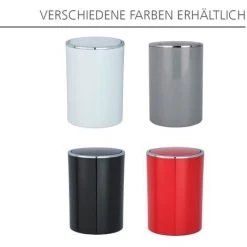 WENKO Poubelle Salle De Bain Inca Blanc, Petite Poubelle Salle De Bain 5L, Lot De 2 éponges Offertes 8 WENKO Poubelle Salle De Bain Inca Blanc, Petite Poubelle Salle De Bain 5L, Lot De 2 éponges Offertes -WENKO Soldes 34260320 2