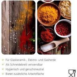 WENKO Protection Plaque De Cuisson, Couvre Plaque Induction, électrique En Verre "Epices", 3en1, Lot De 2 éponges Offertes 9 WENKO Protection Plaque De Cuisson, Couvre Plaque Induction, électrique En Verre "Epices", 3en1, Lot De 2 éponges Offertes -WENKO Soldes 34260327 3