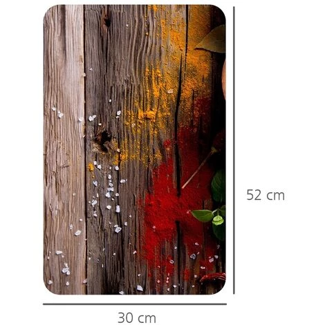 WENKO Protection Plaque De Cuisson, Couvre Plaque Induction, électrique En Verre "Epices", 3en1, Lot De 2 éponges Offertes 6 WENKO Protection Plaque De Cuisson, Couvre Plaque Induction, électrique En Verre "Epices", 3en1, Lot De 2 éponges Offertes – Image 4