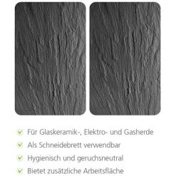 WENKO Protection Plaque De Cuisson XL, Couvre Plaque Induction, électrique En Verre "Ardoise", 3en1, Lot De 2 éponges Offertes 9 WENKO Protection Plaque De Cuisson XL, Couvre Plaque Induction, électrique En Verre "Ardoise", 3en1, Lot De 2 éponges Offertes -WENKO Soldes 34260330 3