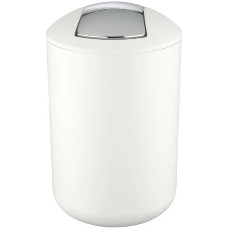WENKO Poubelle Salle De Bain Brasil L Blanc, Petite Poubelle Salle De Bain 6,5L, Lot De 2 éponges Offertes 4 WENKO Poubelle Salle De Bain Brasil L Blanc, Petite Poubelle Salle De Bain 6,5L, Lot De 2 éponges Offertes – Image 2