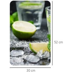 WENKO Protection Plaque De Cuisson, Couvre Plaque Induction, électrique En Verre "Mojito", 3en1, Lot De 2 éponges Offertes -WENKO Soldes 34260332 4