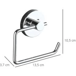 WENKO Porte Papier Toilette Mural Sans Perçage, Porte Papier Toilette Ventouse, Milazzo, Métal Chromé, Lot De 2 éponges Offertes 11 WENKO Porte Papier Toilette Mural Sans Perçage, Porte Papier Toilette Ventouse, Milazzo, Métal Chromé, Lot De 2 éponges Offertes -WENKO Soldes 34260342 5